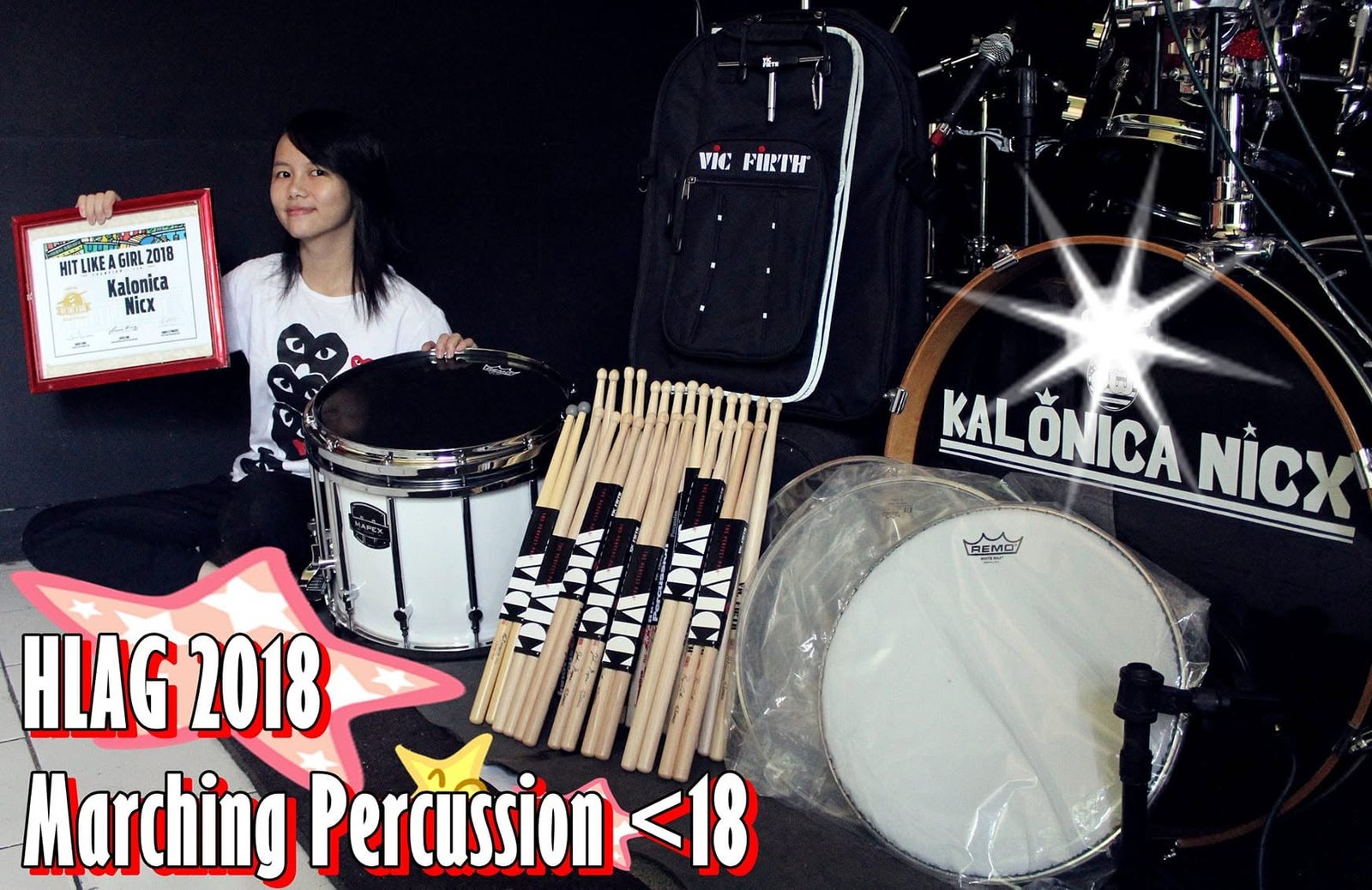 Hadiah Juara Hit Like A Girl Marching Percussion 2018